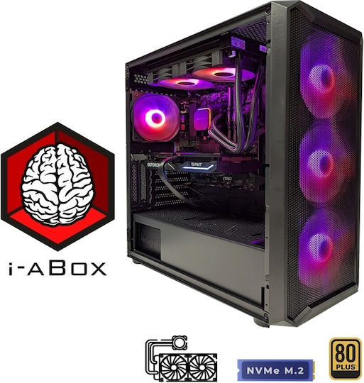 i-aBox Gamer's Choice v5i Plus Gaming Desktop PC (Ryzen 5-9600X/32GB DDR5/1TB SSD/Radeon RX 9060 XT/W11 Home)