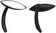 MCS Motorcycle Mirrors 2pcs Black