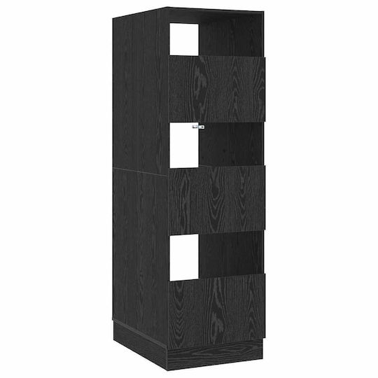 vidaXL Badezimmerschrank Wäscherei B50xT68xH162cm Schwarz