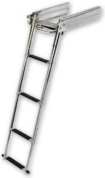 Ladder 4 Steps Telescopic Inox 316