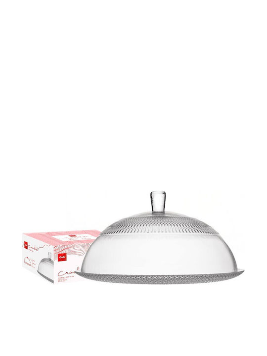 Cok Spain Tortieră Sticlă cu Capac Transparent