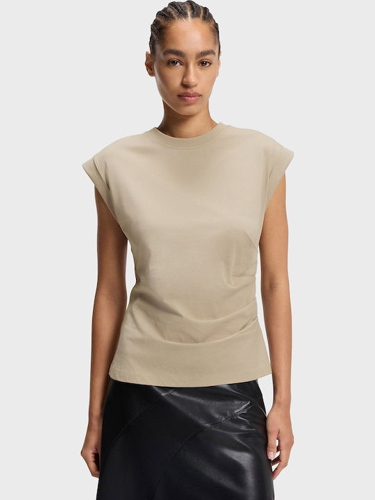 Boss Women's T-shirt Beige