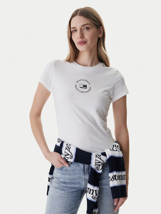 Tommy Hilfiger Essential Дамска Тениска Бяла