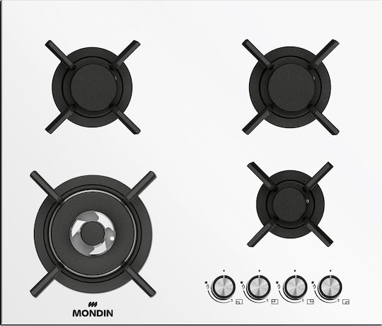 Mondin Natural Gas Cooktop Autonomous 60x51cm White