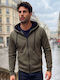 Sweatshirt with Hood Khaki