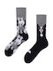 Many Mornings Black Dog Socks Black