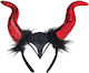 Large Horns Red Carnival Headband for Halloween