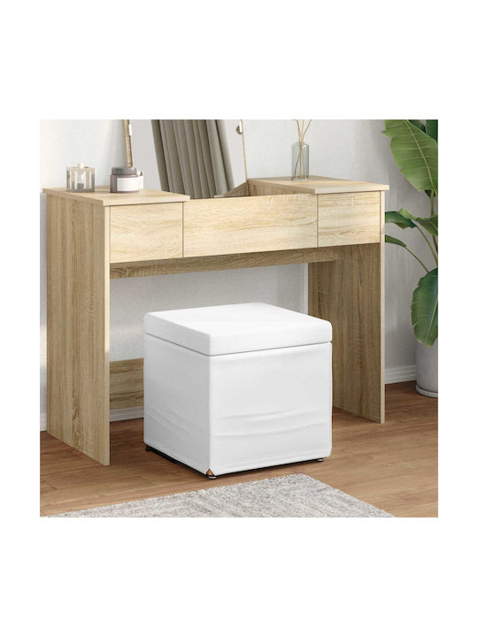 Stool For Kitchen Wooden White 41x41x40cm