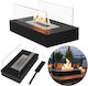 de birou Șemineu pe bioetanol Interior / Exterior Negru 35x18x15cm