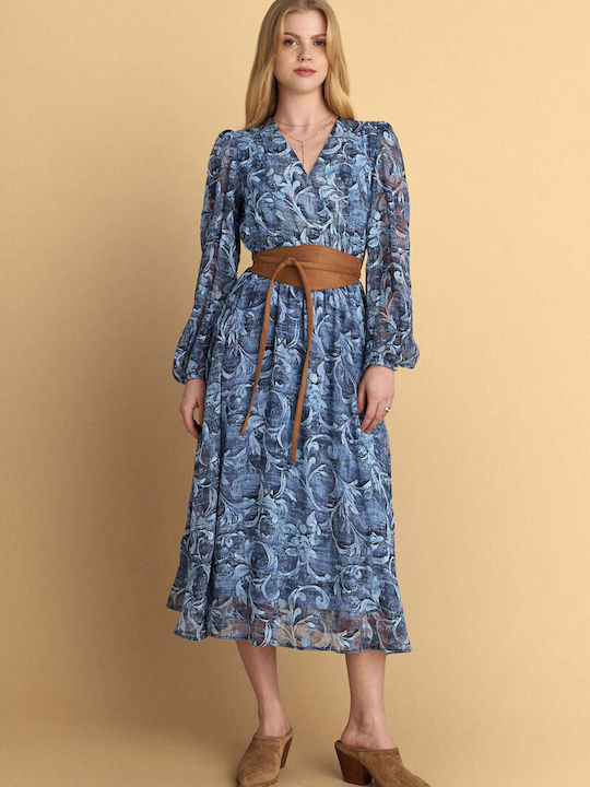 Summer Midi Dress Blue