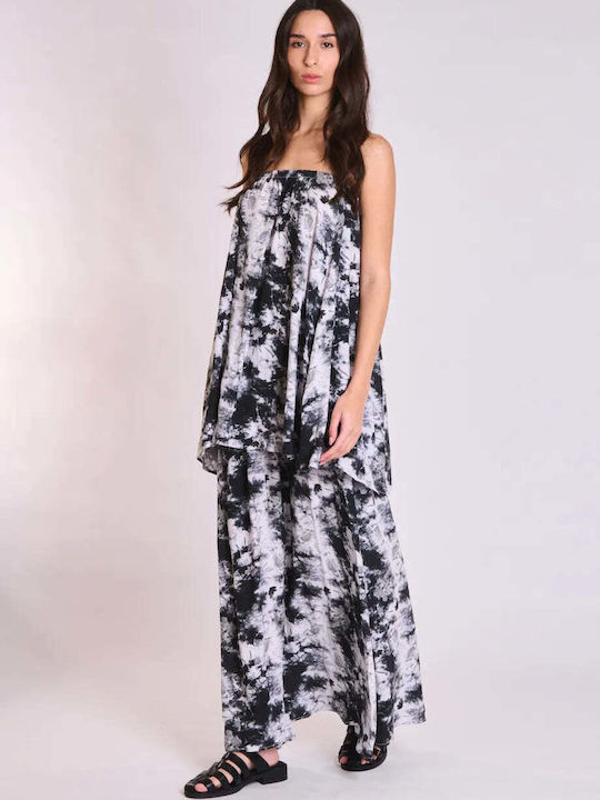 Summer Maxi Wrap Dress Noir AT142B01VPR Butterfly
