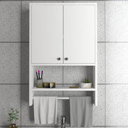 UnicUtil Ντουλάπι Μπάνιου 59x20x90cm Λευκό UU119
