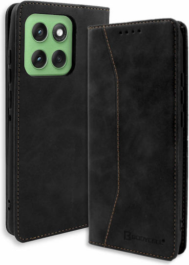 Husă Bodycell Din Piele Pu Tip Book Motorola Edge 60 Pro 5g Negru