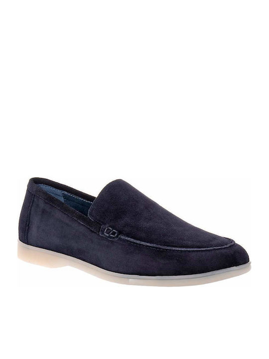 Suede Ανδρικά Loafers σε Μπλε Χρώμα