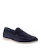 Suede Ανδρικά Loafers σε Μπλε Χρώμα