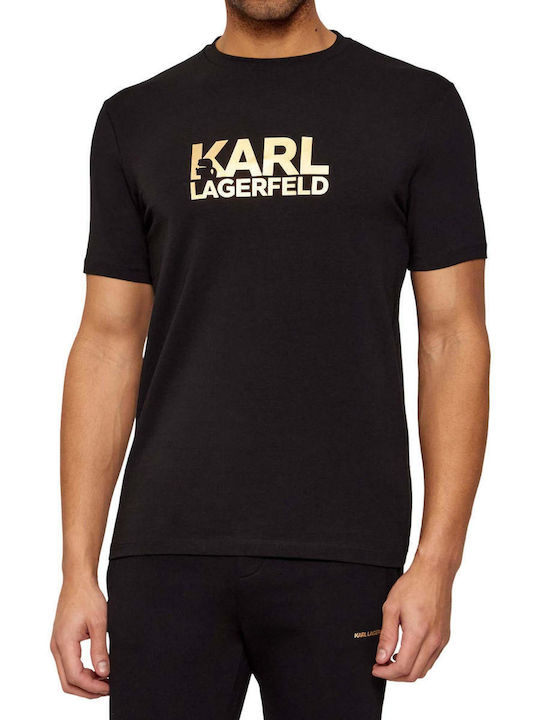 Karl Lagerfeld Crewneck Тениска Черен