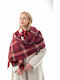 Women's Wool Scarf Red