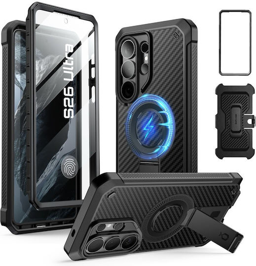 Supcase Unicorn Beetle Pro Mag 360 Full Cover Aramid Fiber / Σιλικόνης / Πλαστικό 0.2mm Μαύρο (Galaxy S26 Ultra)