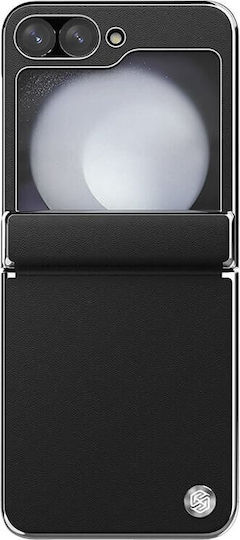 Nillkin Camshield Buchen Sie Leder Schwarz (Galaxy Z Flip6)