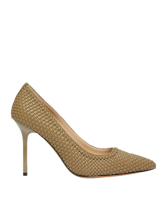 Women's Moccasins in Khaki Color