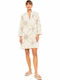 Pink Label Damen Kleid Strand Off White