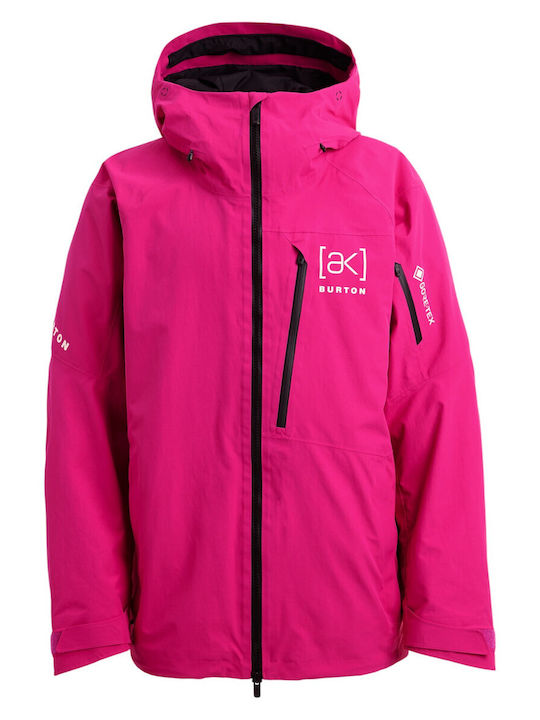 Burton 100021B69PRG Ανδρικό Μπουφάν Gore-Tex για Σκι & Snowboard Φούξια