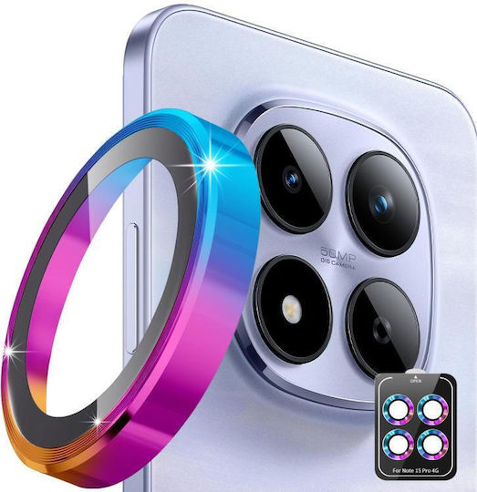 Redmi Note 15 Pro 4g Global 165.8mm Enkay Hat-prince 9h Rear Camera Lens Aluminium Alloy Tempered Glass Film Colorful