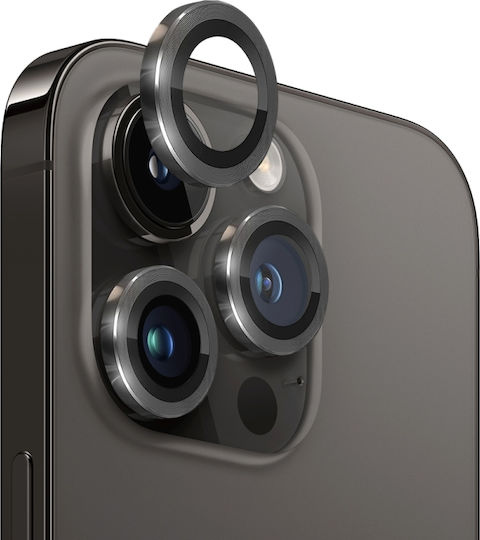 Iphone 13 Pro 13 Pro Max Northjo Protecție Lentilă Cameră Sticlă Temperată Folie Metalică Cd Vein Ring Neagră