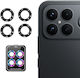 Xiaomi Poco F8 Ultra Enkay Hat-prince 9h Rear Camera Lens Aluminium Alloy Tempered Glass Film Black