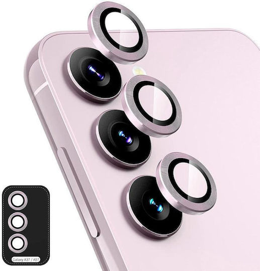 Samsung Galaxy A37 A57 Enkay Hat-prince 9h Rear Camera Lens Aluminium Alloy Tempered Glass Film Pink