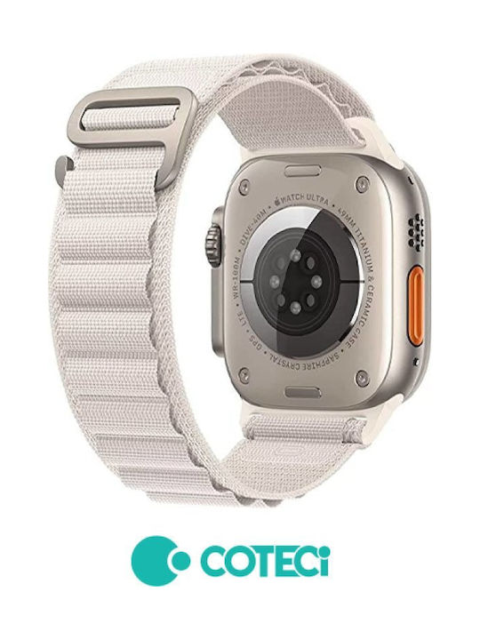 Coteci Strap Apple Watch 42 44 45 49mm Alpine Loop Strap White