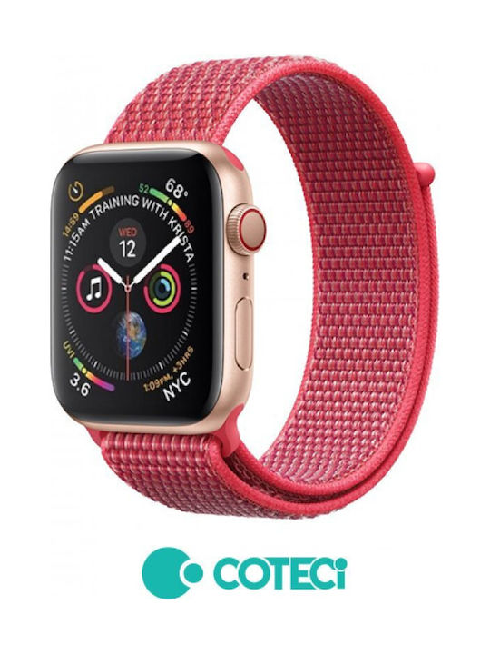 Coteci Strap Apple Watch 42 44 45 49mm Magic Tape Strap W17 Red Coteci Strap Apple Watch 42 44 45 49mm Magic Tape Strap W17 Red