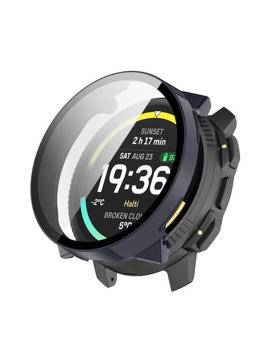 2 в 1 Калъф Защитен + Закалено Стъкло Suunto Vertical 2 Син