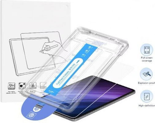 Ipad Air 11 2025 2024 Easy Install Box Dust-free Hd Curved Edge Anti-fingerprint Tempered Glass Tablet Film