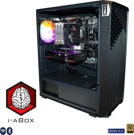 i-aBox Stealth Power v2 C+ Lux Eco Desktop PC (Ryzen 5-8400F/32GB DDR5/512GB SSD/Radeon RX 6500 XT/No OS)