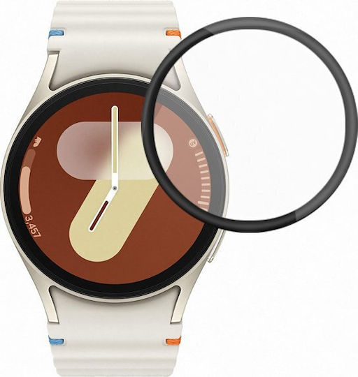 Sticlă 3D Temperată PET Samsung Watch 7 40mm Neagră OEM