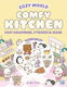 Cozy World Comfy Kitchen Лесна Книжка За Оцветяване Стикер Сцена Тийнейджъри Млади Възрастни Възрастни Kiku Ren Gemini Детски Книги Ограничено Издание