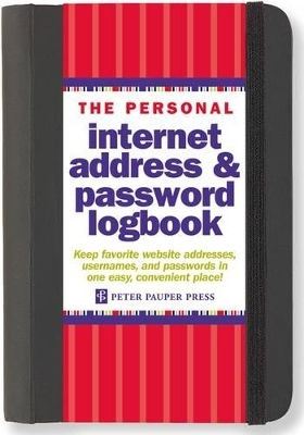 Internet Address Password Log Black Peter Pauper Press Inc,us Internet Address Password Log Black Peter Pauper Press Inc,us