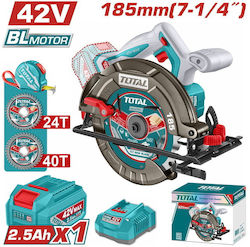Total TSLI4218511E Δισκοπρίονο Brushless 42V 1x2.5Ah