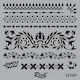Rich Stencil Τετράγωνο 25x25 Cm 15707