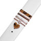 Strap Jewellery Ring + Charm Heart Set Leopard Oem