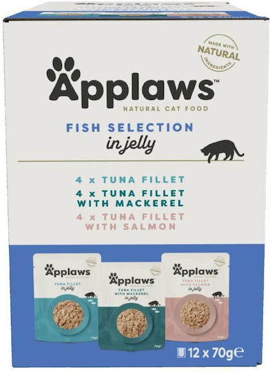 Applaws Мокра Храна за Котки с Риба 12x70гр