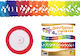Mehrfarbige Partygirlande 4m #km_a1044