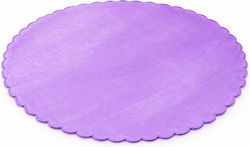 Tüll Rund Organza Kristallisiert 25cm Flieder 100Stück