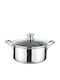 Cheffinger 28cm 8l Pot Non-stick Honeycomb Coating Lid Silver