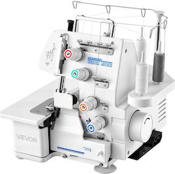 Vevor Ραπτομηχανή Κοπτοράπτης Serger Overlock Λευκή Vevor Ραπτομηχανή Κοπτοράπτης Serger Overlock Λευκή