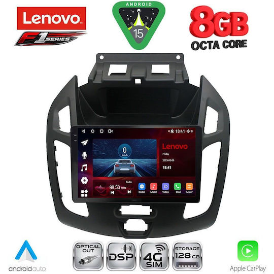 Lenovo Car Audio System for Ford Transit Connect 2013-2018 (Bluetooth/USB/WiFi/GPS/Apple-Carplay/Android-Auto) with Touch Screen 9"