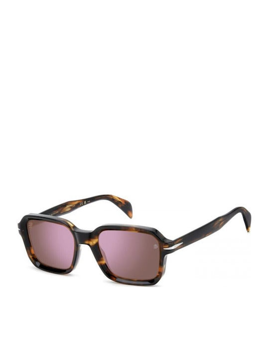 David Beckham Unisex Sunglasses with Purple Hor...