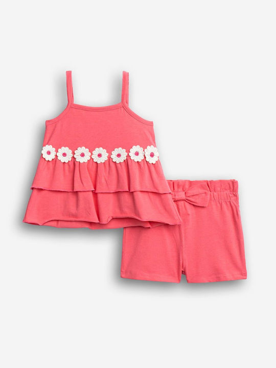 Funky Kids Clothing Set with Fuchsia Shorts 2 Pieces