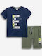 Kinder-Set mit Shorts Sommer 2Stück Khaki